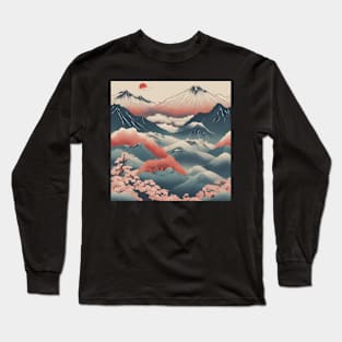 the pink sky of japan Long Sleeve T-Shirt